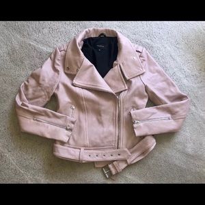 Mackage pink blush leather jacket
